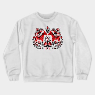 Scandinavian design with Dalecarlian horse Crewneck Sweatshirt